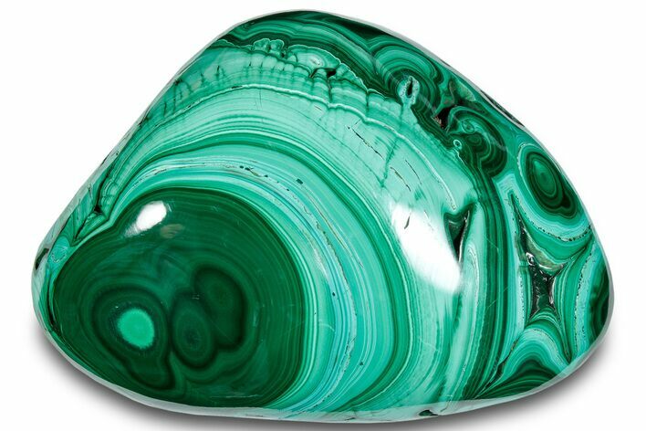 Banded Polished Malachite Specimen - DR Congo #288218